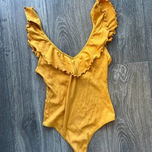 Sunflower Yellow Wilfred Ruffled Bodysuit